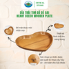  Dĩa Trái Tim Gỗ Dẻ Gai Ohi@ma Heart Beech Wooden Plate 