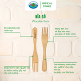  Nĩa Gỗ Ohi@ma Wooden Fork Kitchen Utensils 