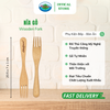 Nĩa Gỗ Ohi@ma Wooden Fork Kitchen Utensils