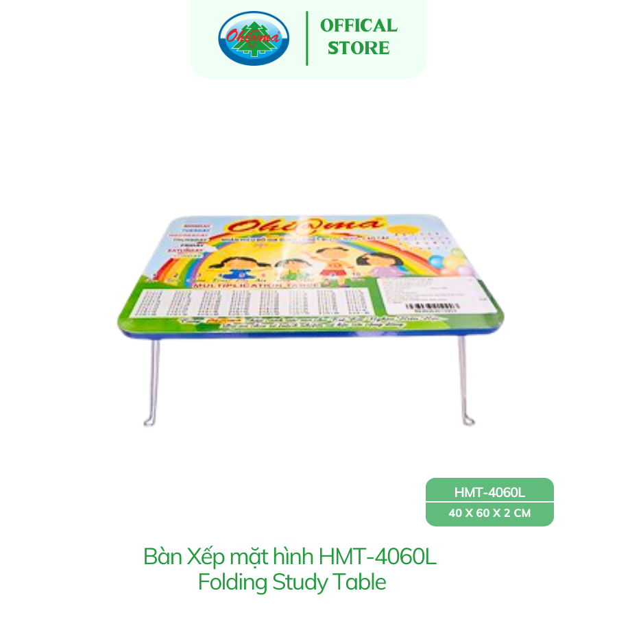  Bàn Xếp Học Sinh, Sinh Viên Hoạt Hình Gấp Gọn HMT-4060L | Bàn Ngồi Bệt Đa Năng Tiện Dụng Chính Hãng 