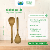  Vá Gỗ Dẻ Gai Cao Cấp Ohiama Big Beech Wood Fry Ladle |Dụng Cụ Bếp Bàn Ăn Đồ Thủ Công VNXK 