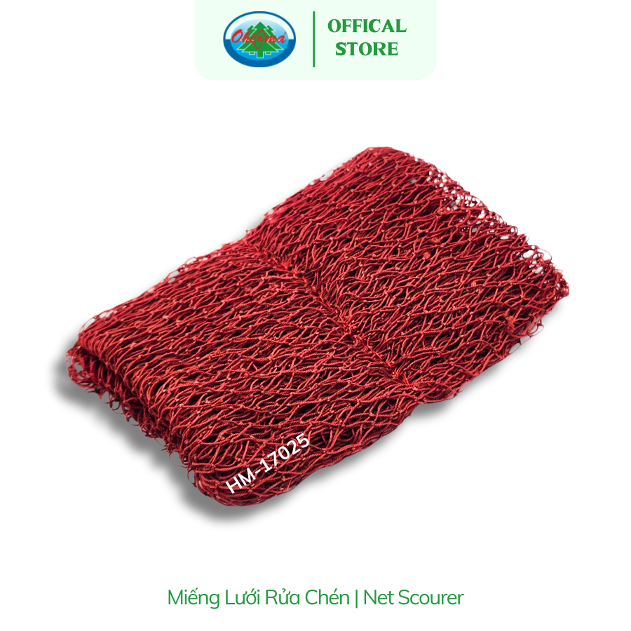  Miếng Lưới Rửa Chén Đa Năng Ohi@ma Net Scourer Chính Hãng, Chuyên Dụng Cho Nhà Hàng Quán Ăn 
