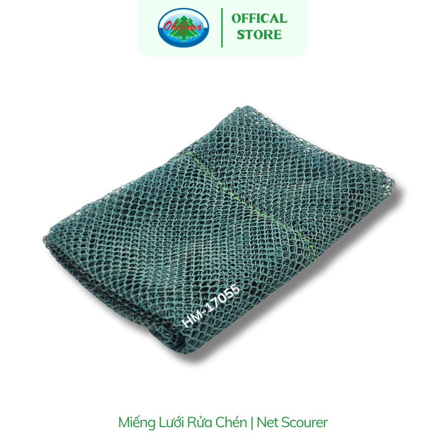  Miếng Lưới Rửa Chén Đa Năng Ohi@ma Net Scourer Chính Hãng, Chuyên Dụng Cho Nhà Hàng Quán Ăn 
