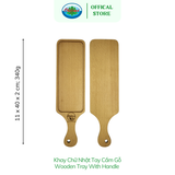  Khay Chữ Nhật Tay Cầm Ohiama Rectangle Tray With Handle 11X40 | Dụng Cụ Bếp Bàn Ăn, Trang Trí, Đồ Thủ Công VNXK 