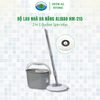  Bộ Lau Nhà 360 Độ Alibao Bucket Spin Mop HM-215 - Xám 