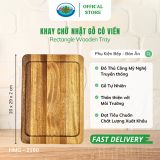  Khay Chữ Nhật Gỗ Có Viền Ohiama Rectangle Wooden Tray HMG-2160| Khay Đựng Đồ Ăn, Trang Trí 