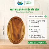  Khay Ovan Gỗ Có Viền Nâu Đậm Ohiama Dark Wood Oval Tray, Đồ Dùng Nhà Bếp Trang Trí  Đồ Thủ Công VNXK 