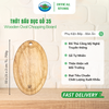 Thớt Bầu Dục Gỗ Ohi@ma Wooden Oval Chopping Board 35