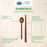  Bộ Muỗng Đũa Gỗ Ohi@ma Wooden Spoon and Chopsticks Set 