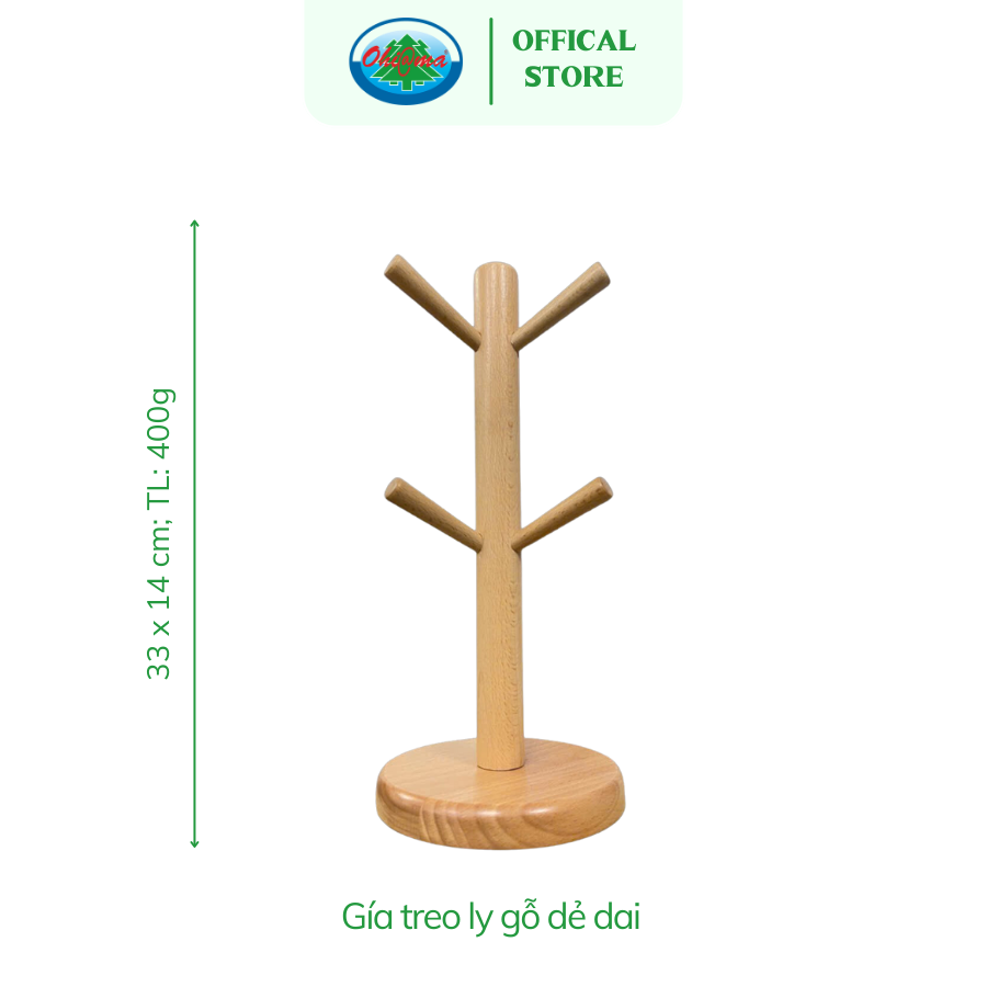  Giá Treo, Thanh Treo Gỗ Ohiama Đa Năng, Tiện Lợi | Dụng Cụ Nhà Bếp, Đựng Ly, Trang Trí, Đồ Thủ Công VNXK 
