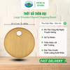 Thớt Tròn Gỗ Đại Ohi@ma Large Wooden Round Chopping Board 25 x 3cm