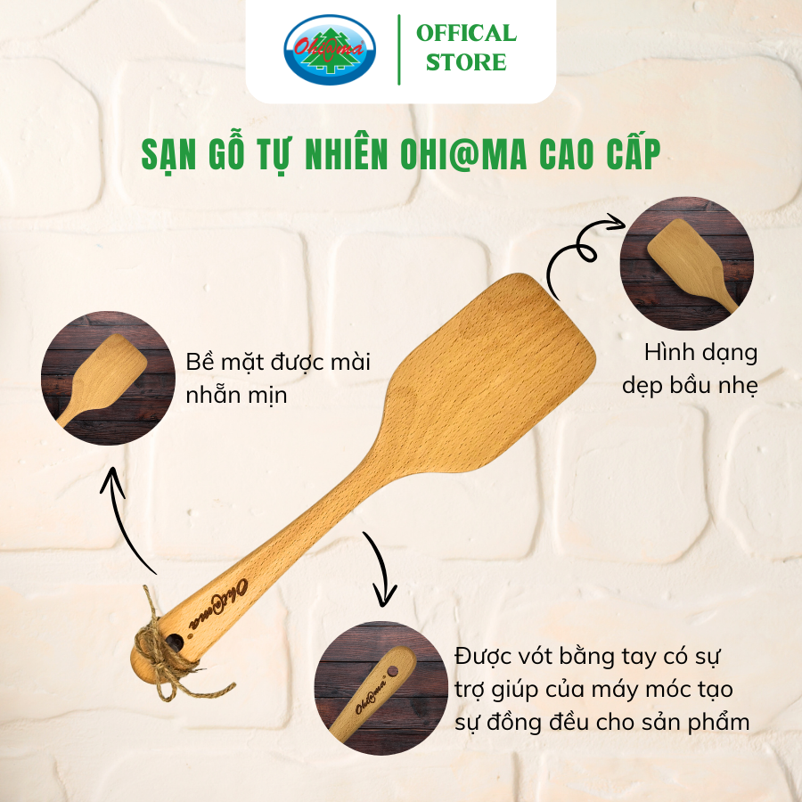  Sạn Gỗ Xuất Hàn Quốc Ohi@ma Wooden Patch 1906 