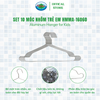  Set 3 vỉ (1 Vỉ x 10 chiếc ) Móc Nhôm Treo Quần Áo Trẻ Em Ohiama Aluminum Hanger for Kids HMMA-16060 - Mắc Phơi Đồ Bé 