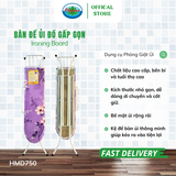  Bàn Để Ủi Đồ Gấp Gọn Ohiama Ironing Board HMD750, Cầu Là Quần Áo Điều Chỉnh Cao, Thấp Màu Ngẫu Nhiên 