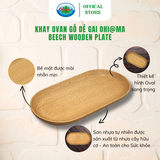  Khay Ovan Gỗ Dẻ Gai Ohi@ma Beech Wooden Plate 