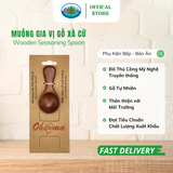  Muỗng Gia Vị Gỗ Xà Cừ Ohi@ma Wooden Seasoning Spoon 