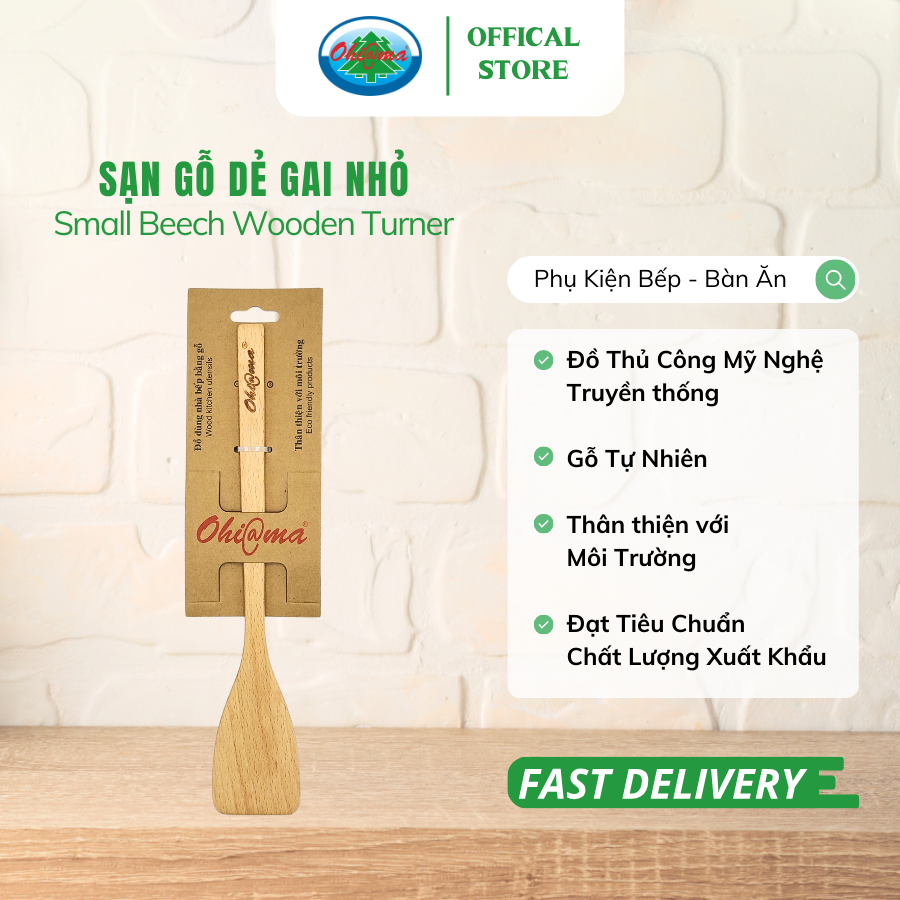  Sạn Gỗ Dẻ Gai Ohi@ma Beech Wooden Turner 