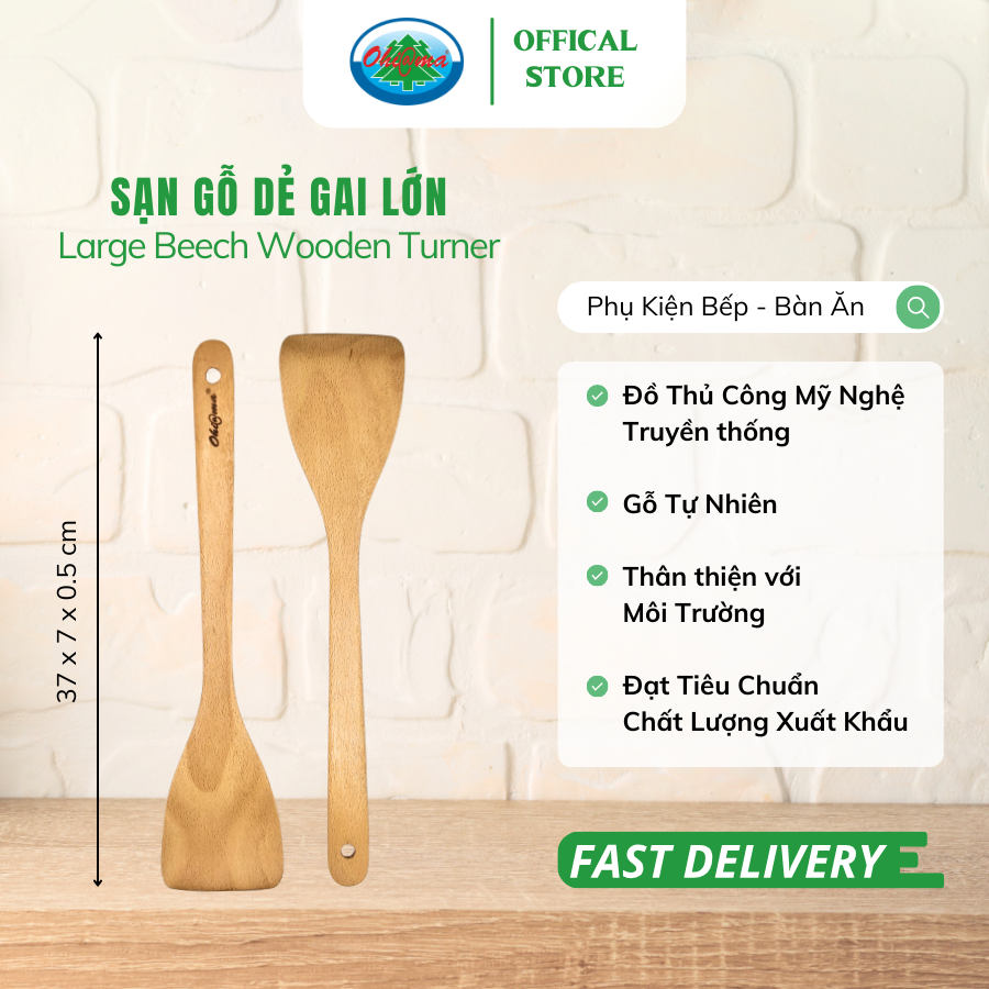 Sạn Gỗ Dẻ Gai Ohi@ma Beech Wooden Turner 