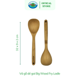  Vá Gỗ Dẻ Gai Cao Cấp Ohiama Big Beech Wood Fry Ladle |Dụng Cụ Bếp Bàn Ăn Đồ Thủ Công VNXK 