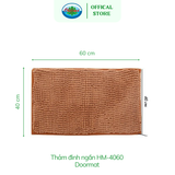  Thảm Đinh Ngắn Chùi Chân, Thấm Nước Vải Bông Ohiama Doormat HM-4060 (Giao Màu Ngẫu Nhiên) 