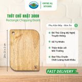  Thớt Gỗ Chữ Nhật Ohi@ma Rectangle Chopping Board 300N - Đồ Dùng Nhà Bếp, Phòng Ăn, Trang Trí VNXK 
