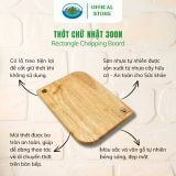  Thớt Gỗ Chữ Nhật Ohi@ma Rectangle Chopping Board 300N - Đồ Dùng Nhà Bếp, Phòng Ăn, Trang Trí VNXK 