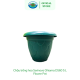  Chậu trồng cây, hoa Serinova Ohiama Flower Pot DS06 5L | Chậu nhựa cao cấp, Làm đẹp không gian sống 