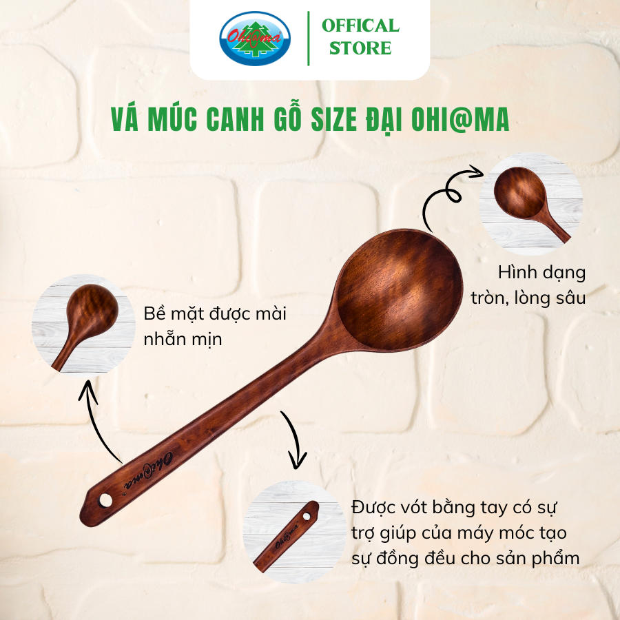  Vá Múc Canh Lớn Ohi@ma Large Soup Ladle 