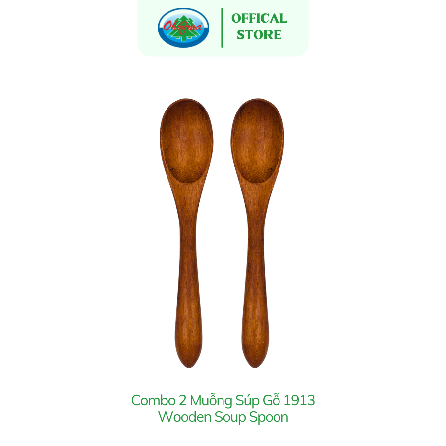  Muỗng Súp Gỗ Ohi@ma Wooden Soup Spoon 1913 
