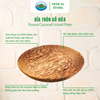  Dĩa Tròn Gỗ Dừa Ohiama Round Coconut Wood Plate - Đồ Dùng Bàn Ăn Nhà Bếp, Trang Trí Đồ Thủ Công VNXK 