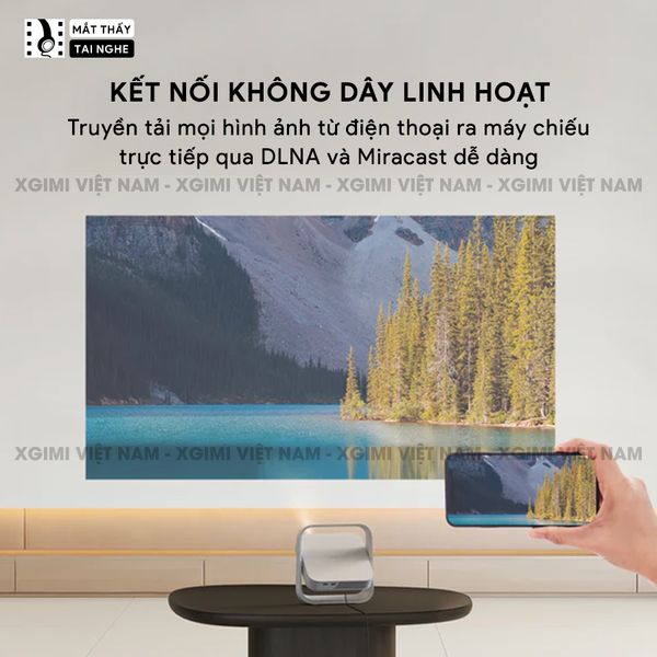 Xgimi Elfin Flip - Máy chiếu thông minh tích hợp hệ điều hành Xgimi OS, độ sáng 400 ISO lumens, phân giải Full HD, hỗ trợ các tính năng căn chỉnh thông minh, loa Harman Kardon và Netflix chính chủ