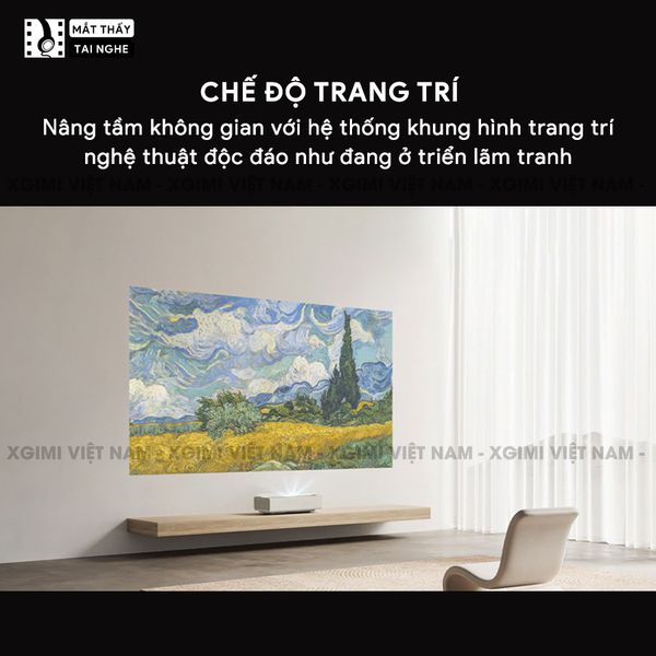 Xgimi Aura 2 - Máy chiếu siêu gần thông minh tích hợp hệ điều hành Android, nguồn sáng kép Dual Light 2.0, độ sáng 2300 ISO lumens, phân giải chuẩn 4K UHD, hỗ trợ các tính năng căn chỉnh thông minh, loa Harman Kardon, chuẩn Dolby Vision và IMAX Enhanced
