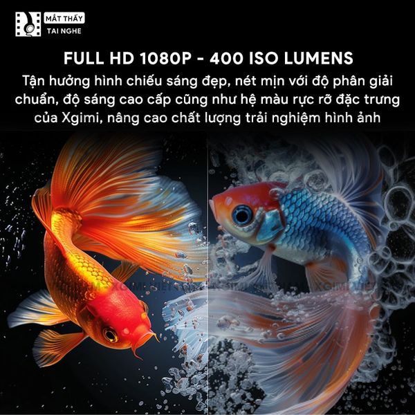 Xgimi Elfin Flip - Máy chiếu thông minh tích hợp hệ điều hành Xgimi OS, độ sáng 400 ISO lumens, phân giải Full HD, hỗ trợ các tính năng căn chỉnh thông minh, loa Harman Kardon và Netflix chính chủ
