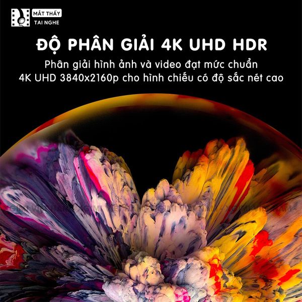 Xgimi Aura- Máy chiếu siêu gần thông minh tích hợp hệ điều hành Android, độ sáng 2400 ansi lumens, phân giải chuẩn 4K UHD, hỗ trợ lấy nét tự động Auto Focus và loa Harman Kardon