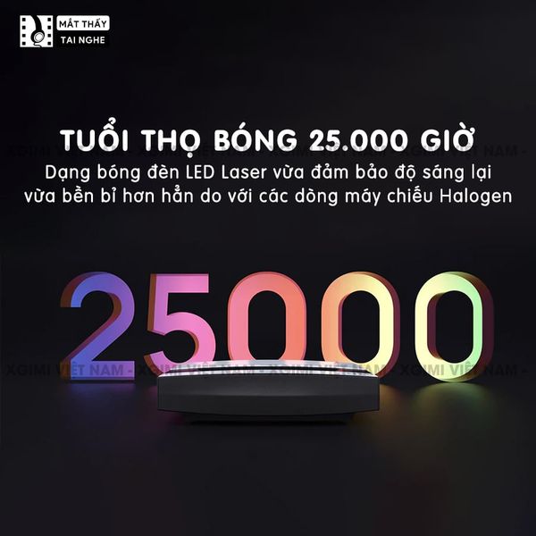 Xgimi Aura- Máy chiếu siêu gần thông minh tích hợp hệ điều hành Android, độ sáng 2400 ansi lumens, phân giải chuẩn 4K UHD, hỗ trợ lấy nét tự động Auto Focus và loa Harman Kardon
