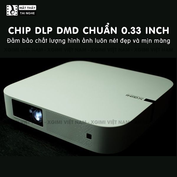 Xgimi Elfin - Máy chiếu thông minh tích hợp hệ điều hành Android, độ sáng 800 ansi lumens, phân giải Full HD, hỗ trợ các tính năng căn chỉnh thông minh và loa Harman Kardon