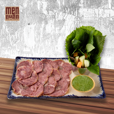  Bắp Bò Xông Muối Cuộn Cải Xanh 