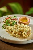  Fried Soft Shell Crab with Green Rice 