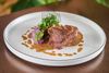  Grilled Beef Tenderloin with Swiss Potato Mash & Sauteed Tonkin Jasmine & Mushroom Sauce 
