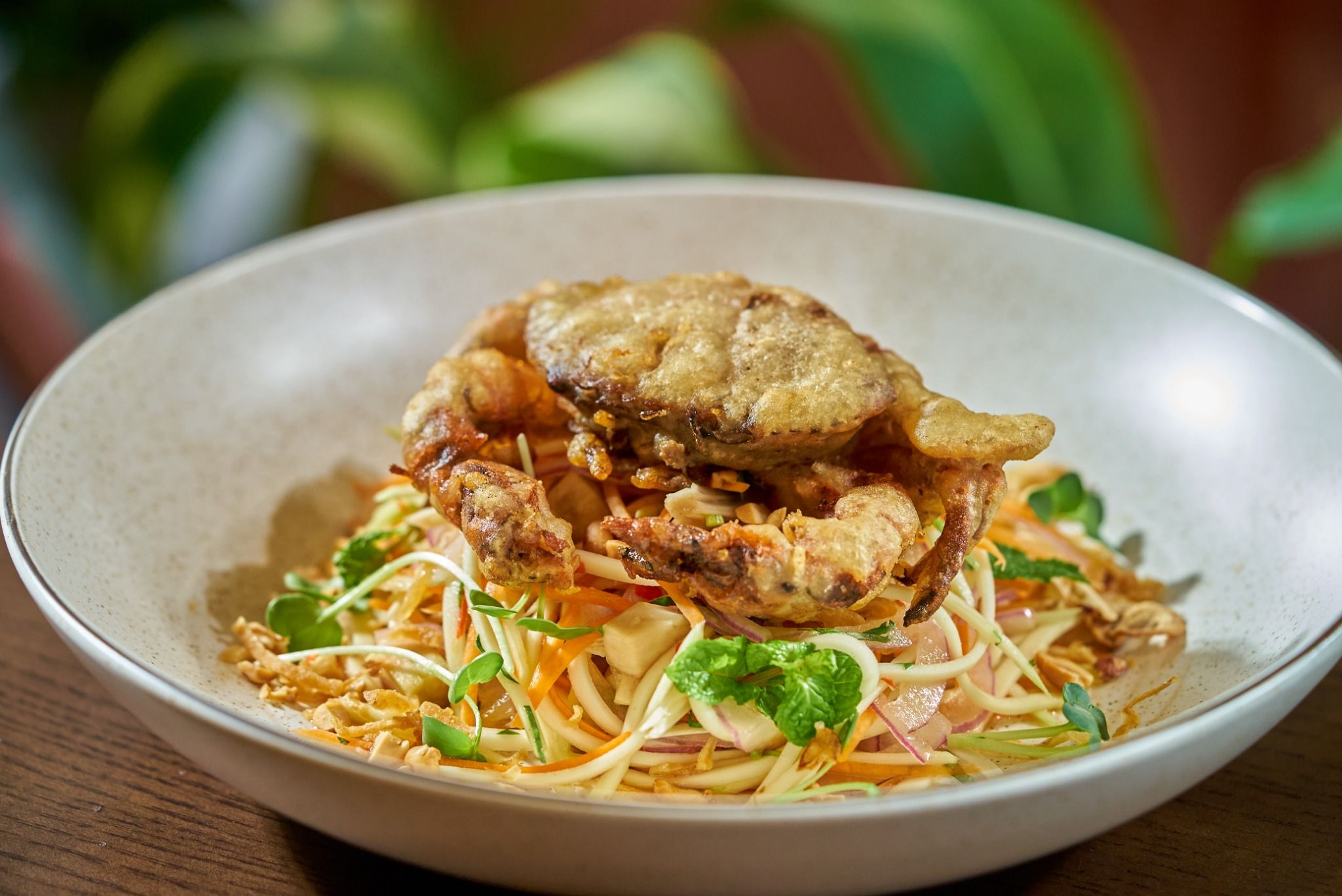  Mango Jackfruit Salad, Pickled Young Jackfruit & Crispy Fried Soft Shell Crab 