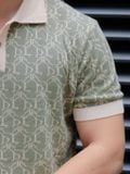  Áo POLO nam DATAMAN dệt kim, họa tiết MONOGRAM trẻ trung, chất liệu Mongtoghi mềm, nhẹ - POLODT22-02 