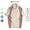 Áo Polo Nam DATAMAN phối màu, tay ngắn, vải cá sấu CVC cao cấp, nam tính, trẻ trung, thanh lịch - PLV2306
