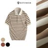 Áo POLO Unisex tay ngắn họa tiết kẻ ngang dáng Overfit - PLV2411