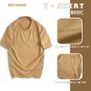 Áo thun nam nữ cổ tròn DATAMAN vải cotton 100% co giãn 4 chiều, in logo ngực