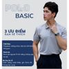  Áo Polo Nam DATAMAN basic tay ngắn vải cá sấu trơn chất thoáng khí thoải mái - PLV2301 