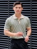  Áo POLO nam DATAMAN dệt kim, họa tiết MONOGRAM trẻ trung, chất liệu Mongtoghi mềm, nhẹ - POLODT22-02 