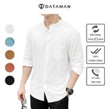  Áo sơ mi đũi cổ tàu dài tay chất liệu đũi xước mềm nhẹ DATAMAN - SMDT22-01 