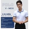  Áo Polo nam DATAMAN ngắn tay, cổ chữ V, vải cá sấu thoáng mát - PLV2307 