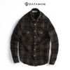 Áo sơ mi nam dài tay caro xanh rêu DATAMAN, 2 túi ngực - SMDT22-04 