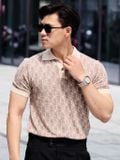  Áo POLO nam DATAMAN dệt kim, họa tiết MONOGRAM trẻ trung, chất liệu Mongtoghi mềm, nhẹ - POLODT22-02 